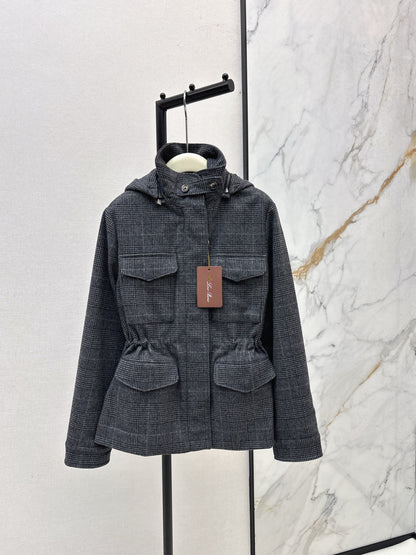 Loro 25fw plaid jacket