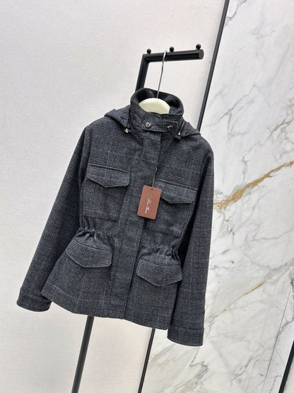 Loro 25fw plaid jacket