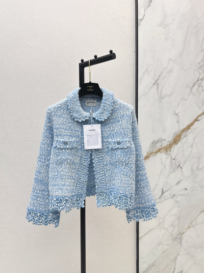 Chan 25fw lace knit cardigan