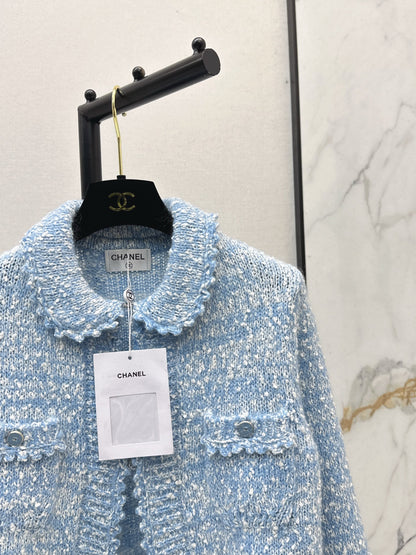 Chan 25fw lace knit cardigan