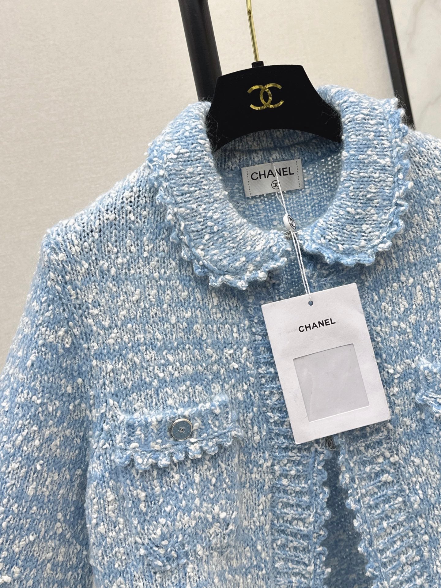 Chan 25fw lace knit cardigan