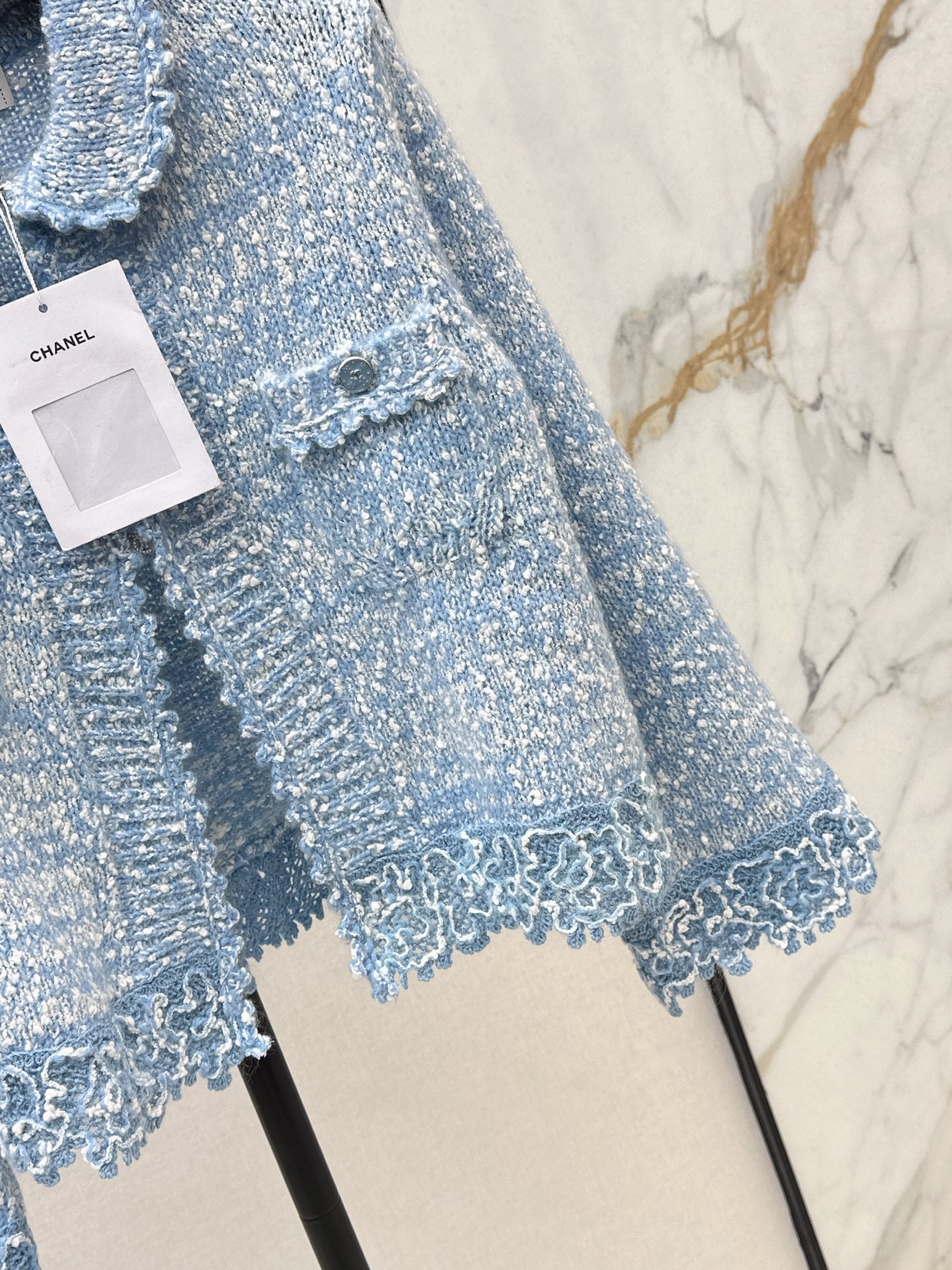 Chan 25fw lace knit cardigan