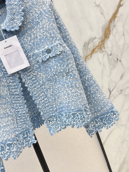 Chan 25fw lace knit cardigan