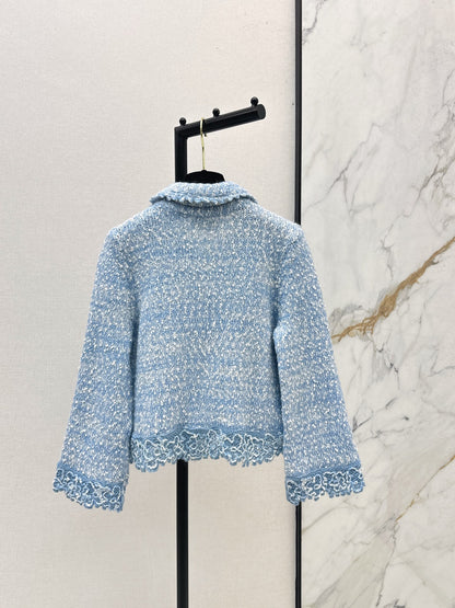 Chan 25fw lace knit cardigan
