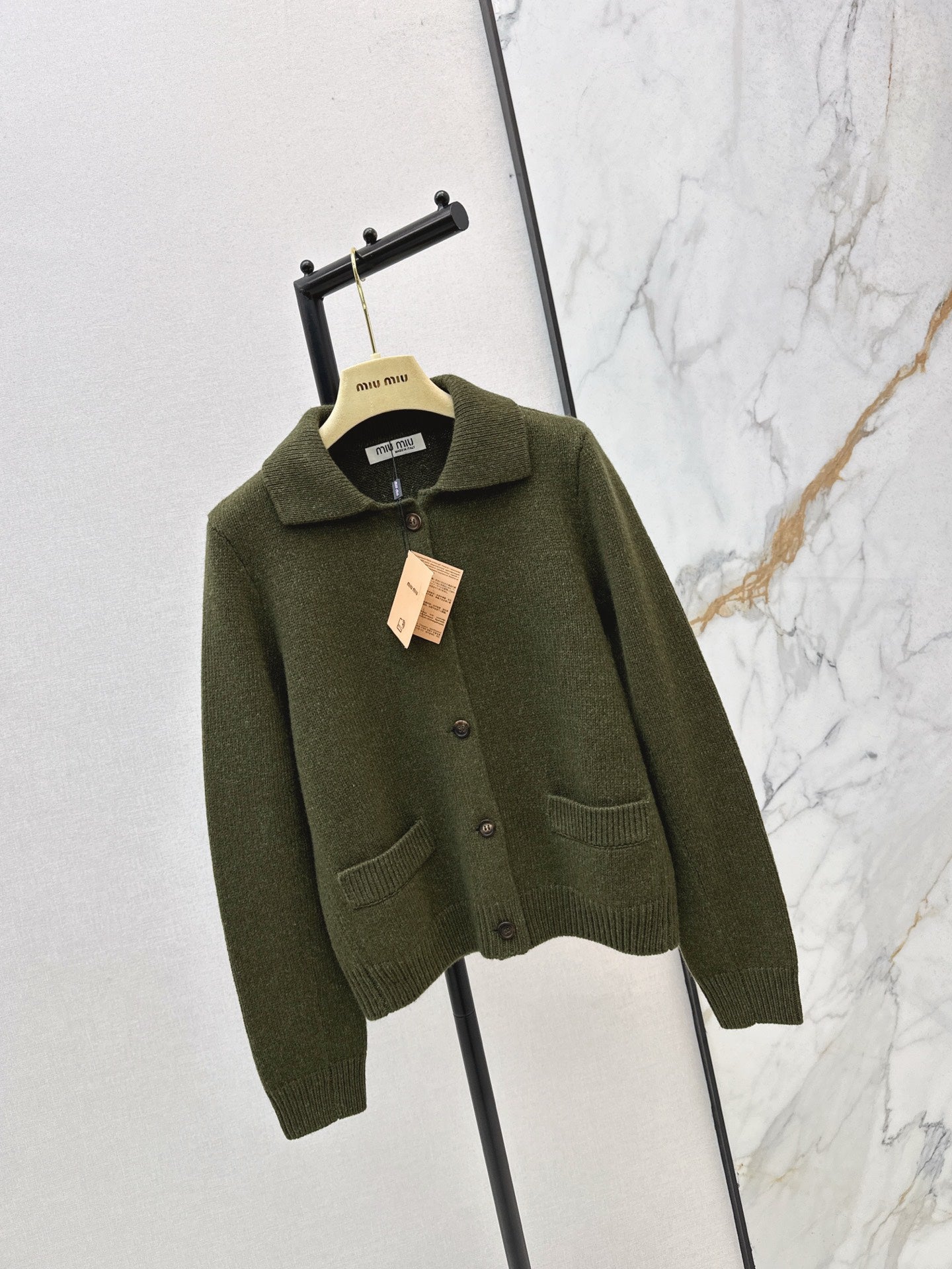 Miu 25fw wool cardigan