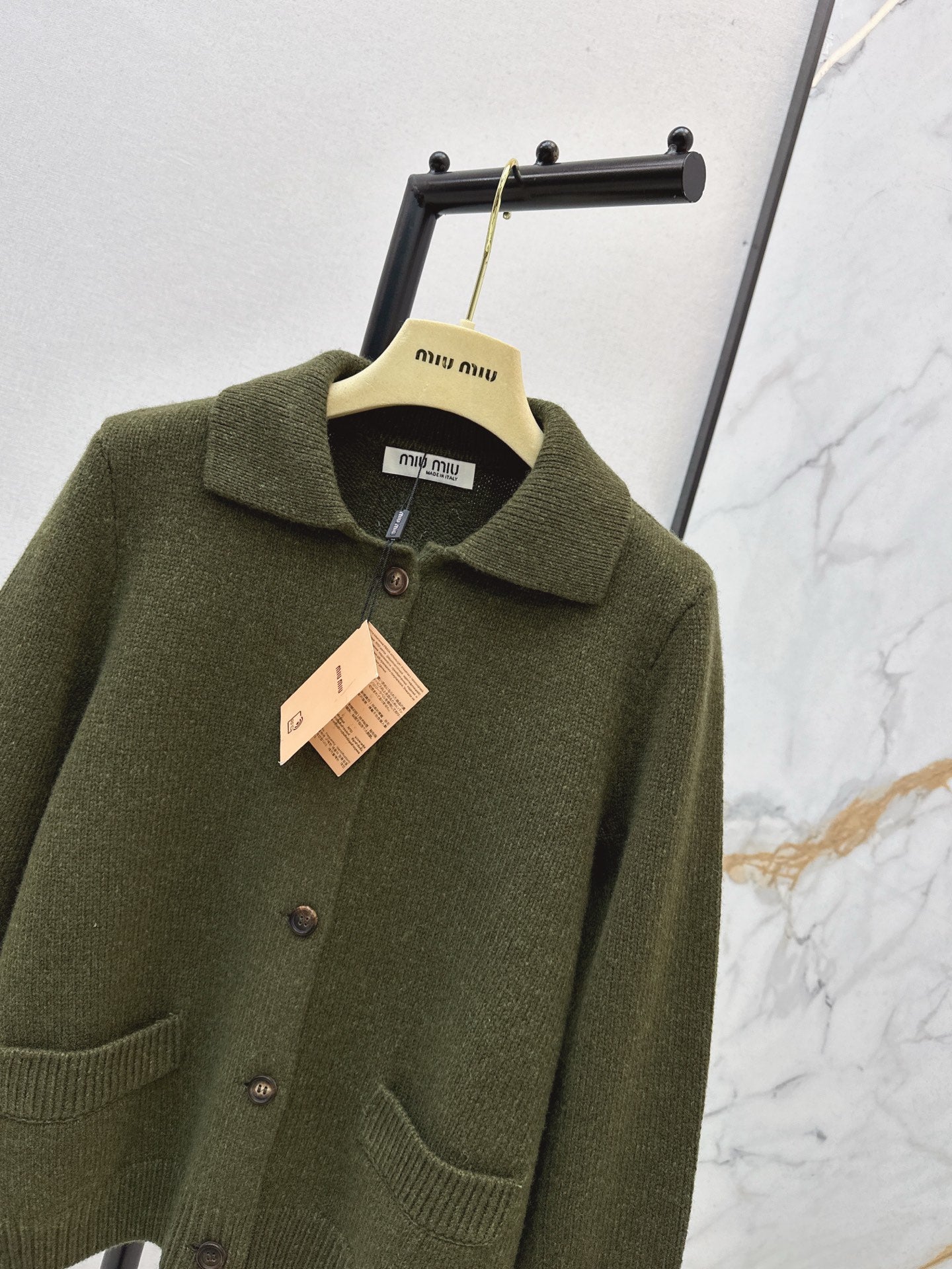 Miu 25fw wool cardigan