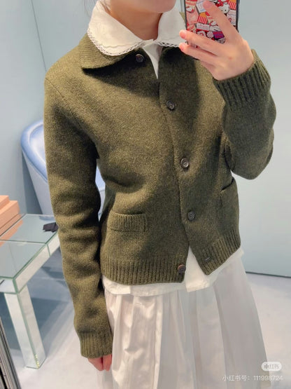 Miu 25fw wool cardigan