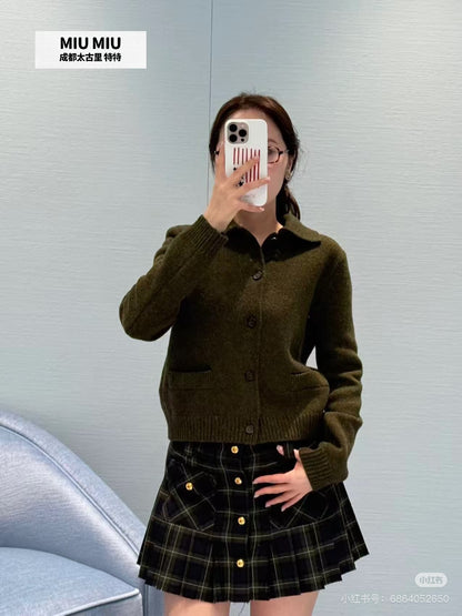 Miu 25fw wool cardigan