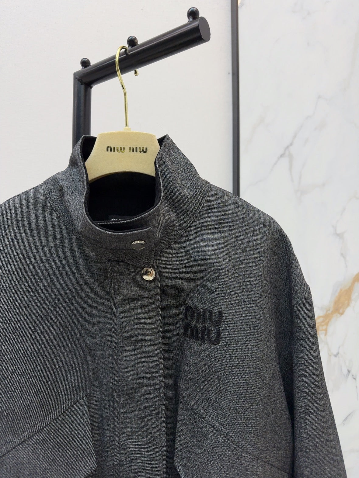 Miu 25fw bomber jacket