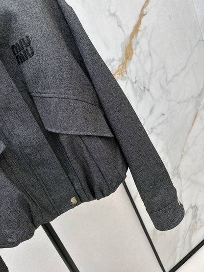Miu 25fw bomber jacket