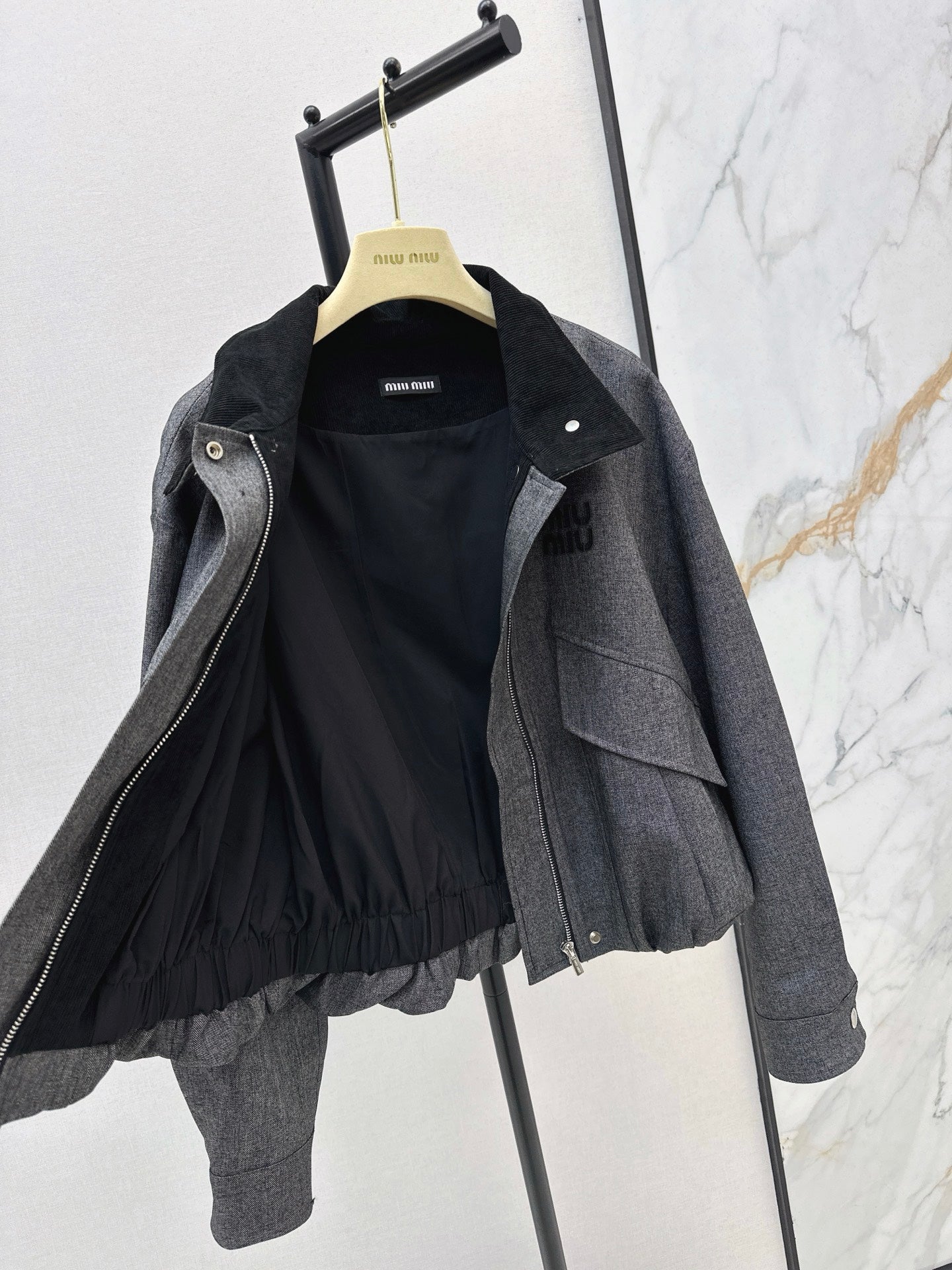 Miu 25fw bomber jacket