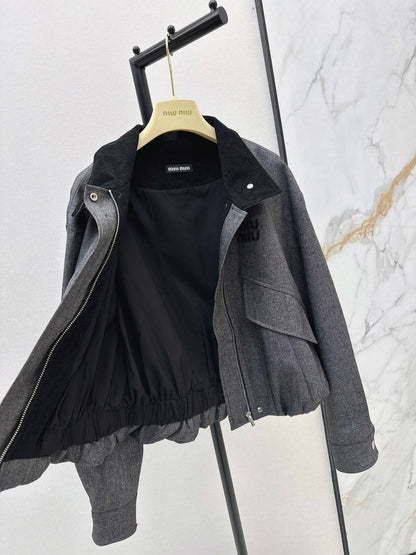 Miu 25fw bomber jacket