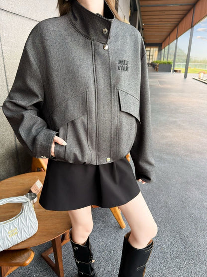 Miu 25fw bomber jacket