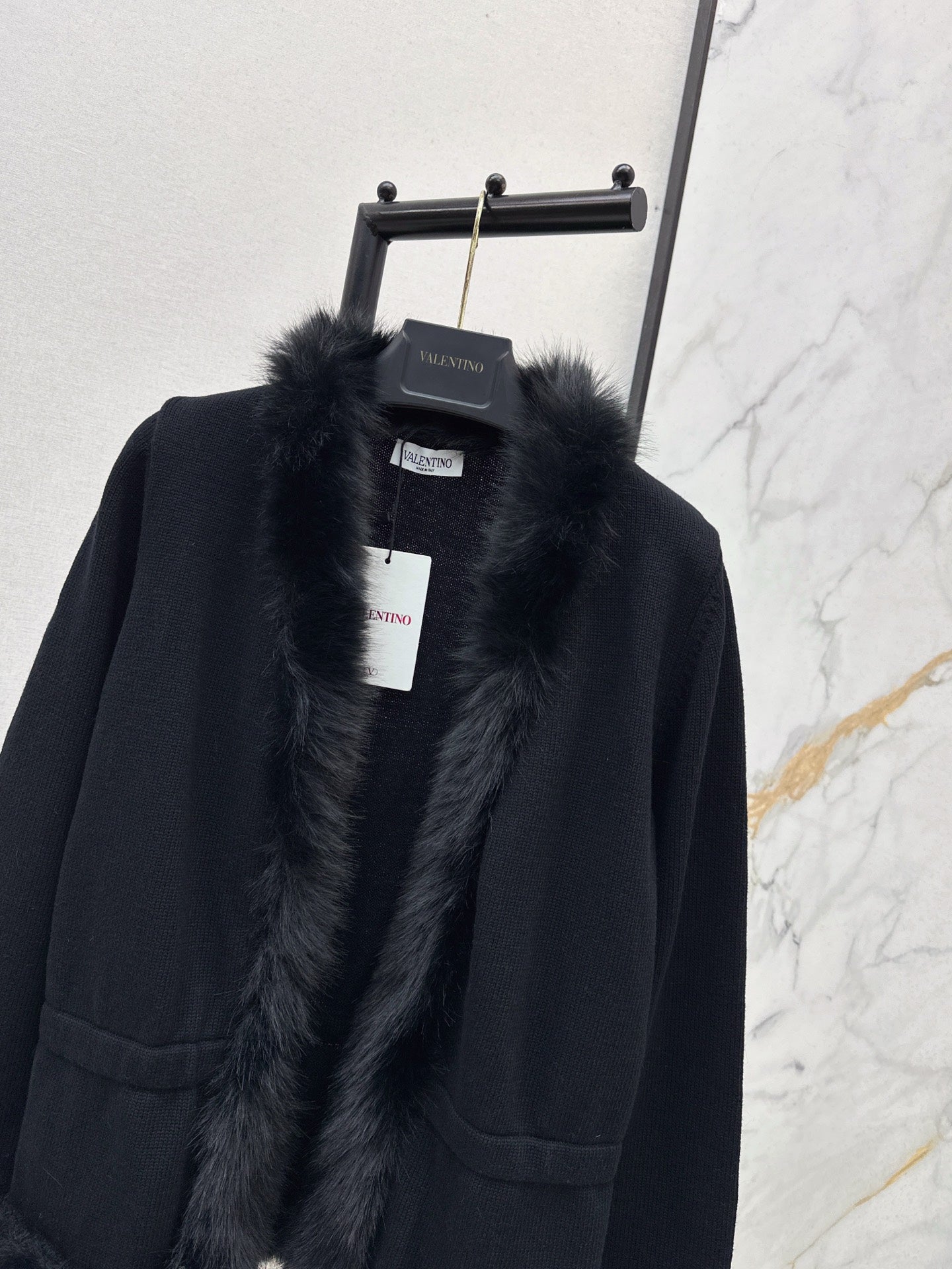 Valen 25fw cashmere knitted cardigan