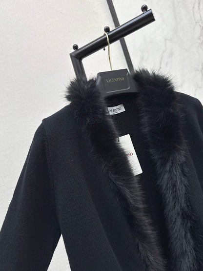 Valen 25fw cashmere knitted cardigan