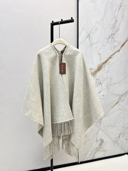 Brun 25fw wool cape