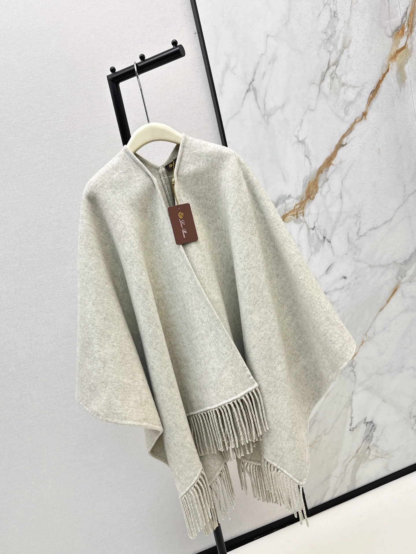 Brun 25fw wool cape