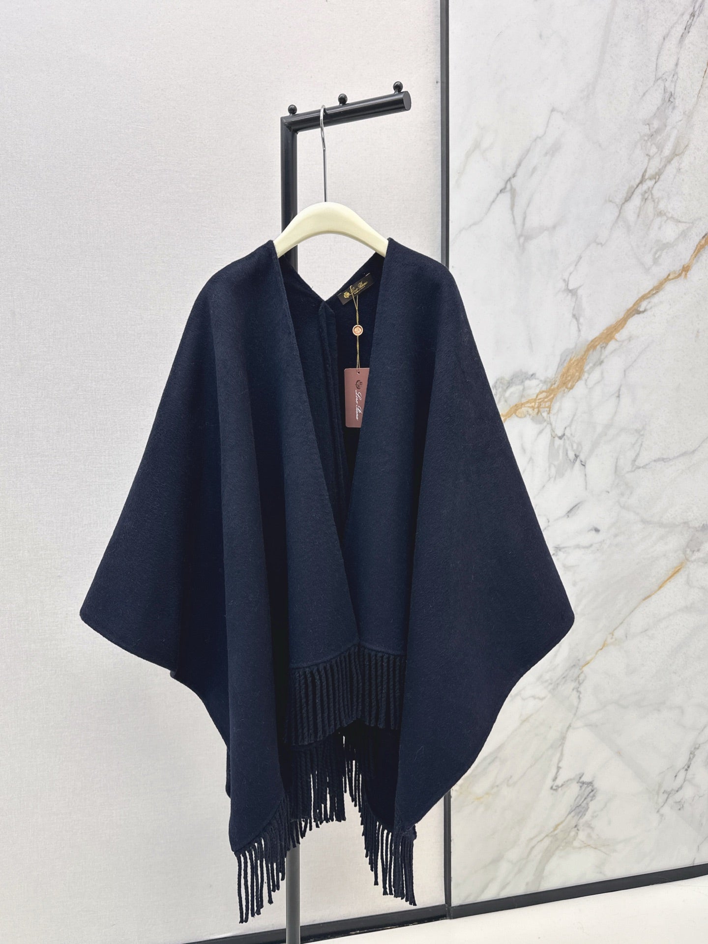 Brun 25fw wool cape