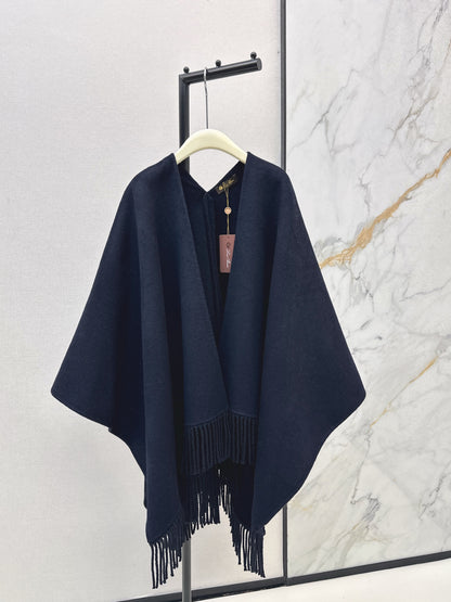 Brun 25fw wool cape