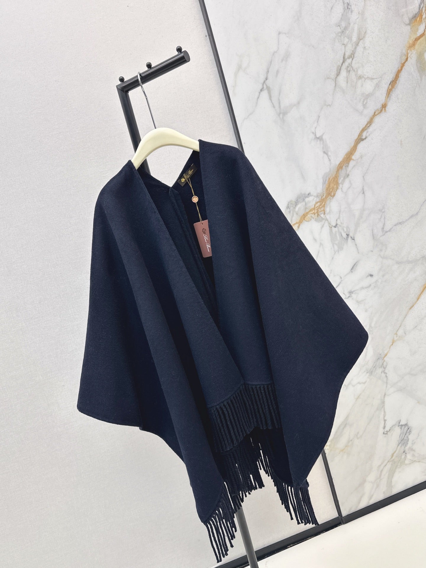 Brun 25fw wool cape