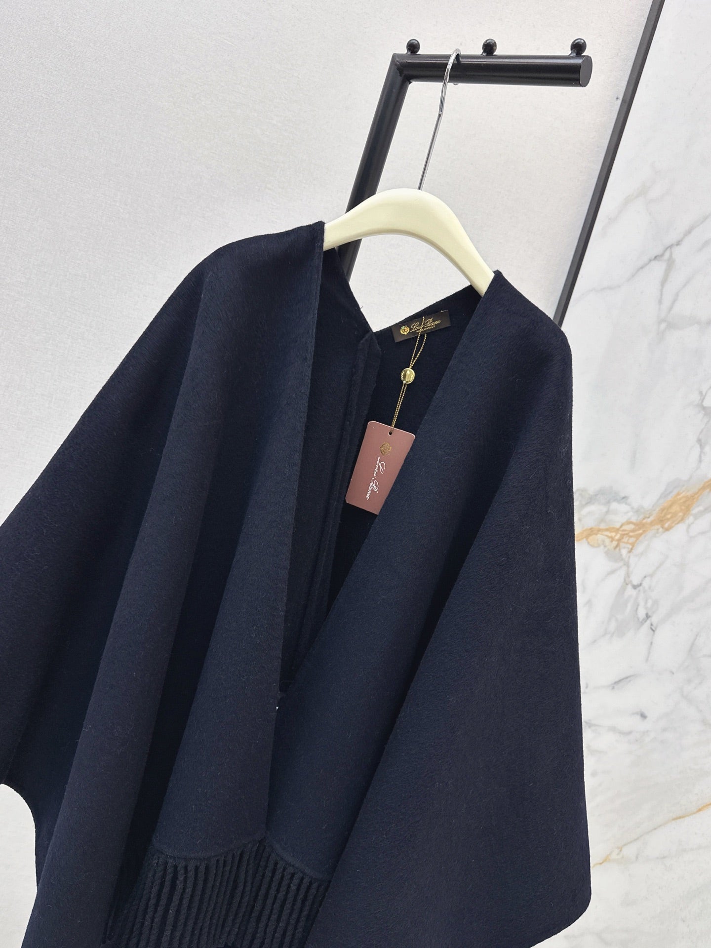 Brun 25fw wool cape