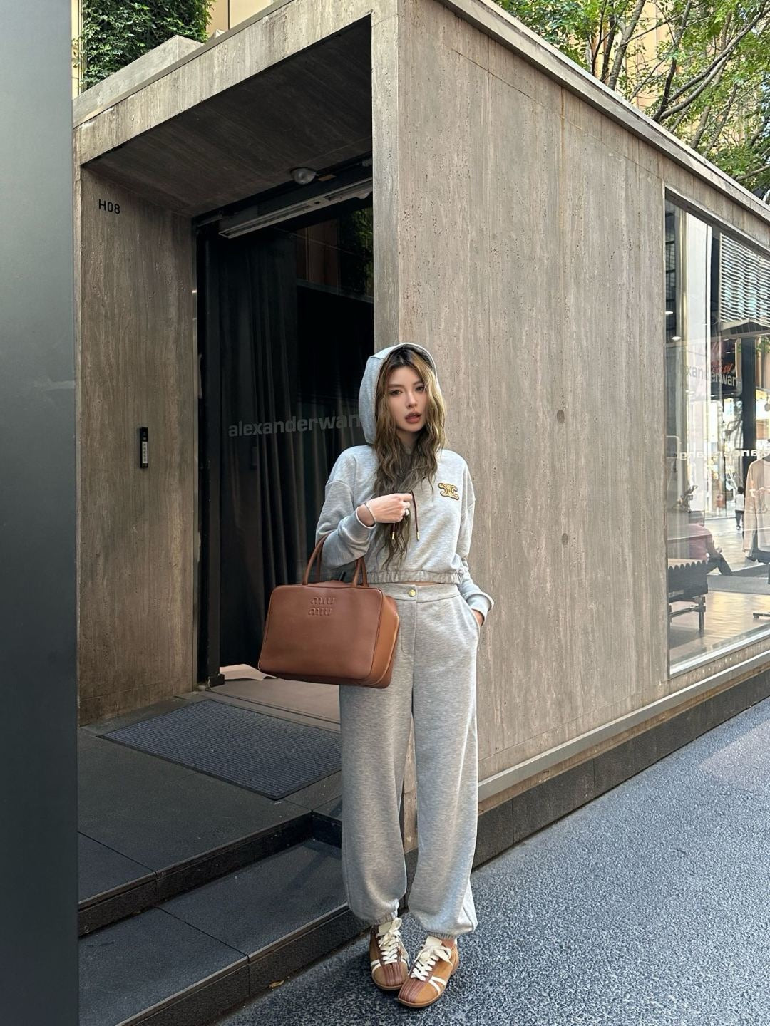 Celi 25fw hoodie sweatpants set