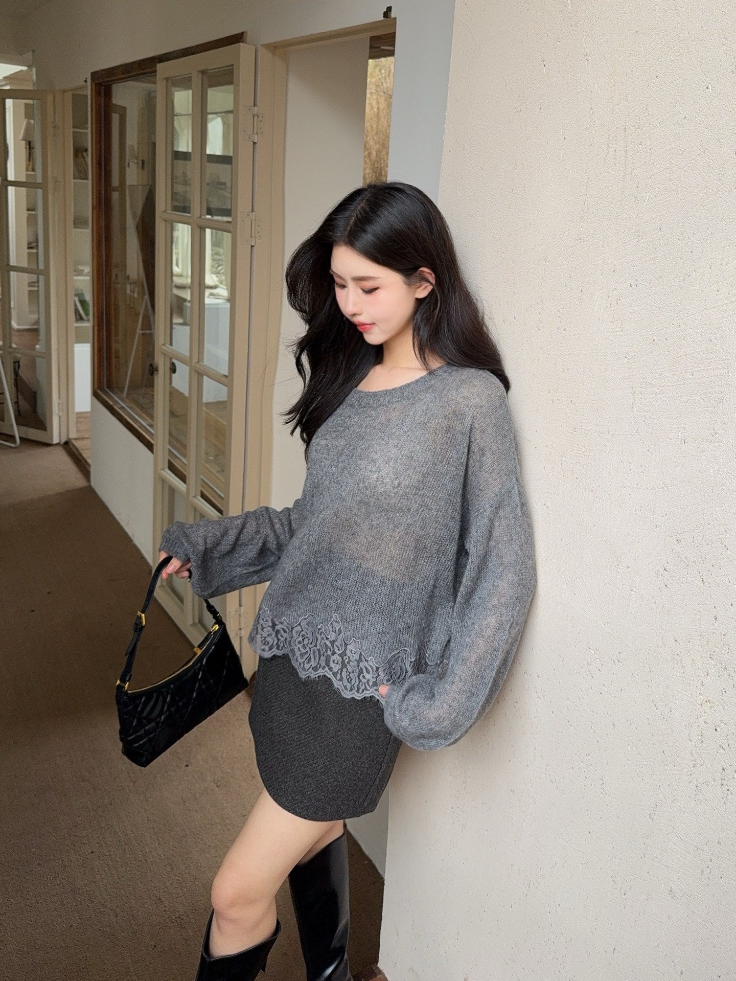 Es 25fw lece knitwear