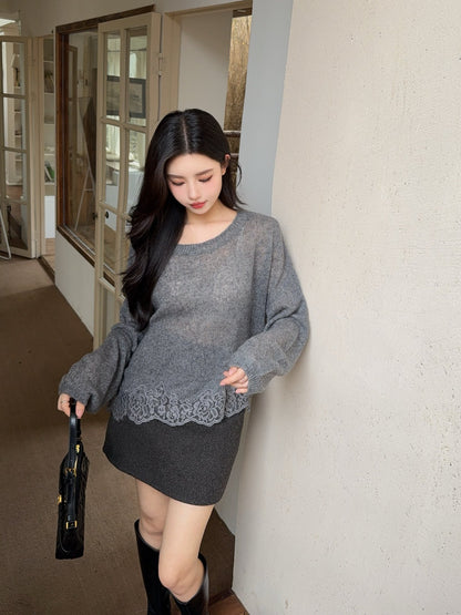 Es 25fw lece knitwear