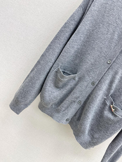 Miu 25fw knit cardigan vest set