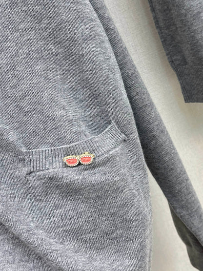 Miu 25fw knit cardigan vest set