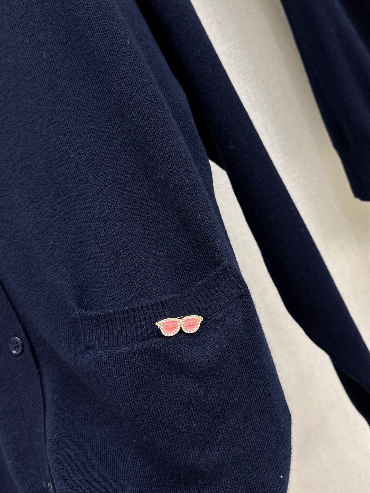 Miu 25fw knit cardigan vest set