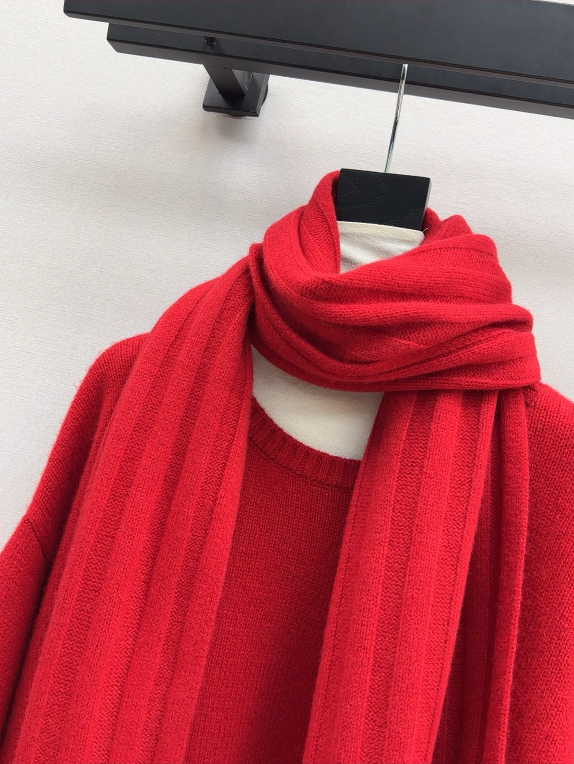 Max 25fw knitwear wide pants scarf set