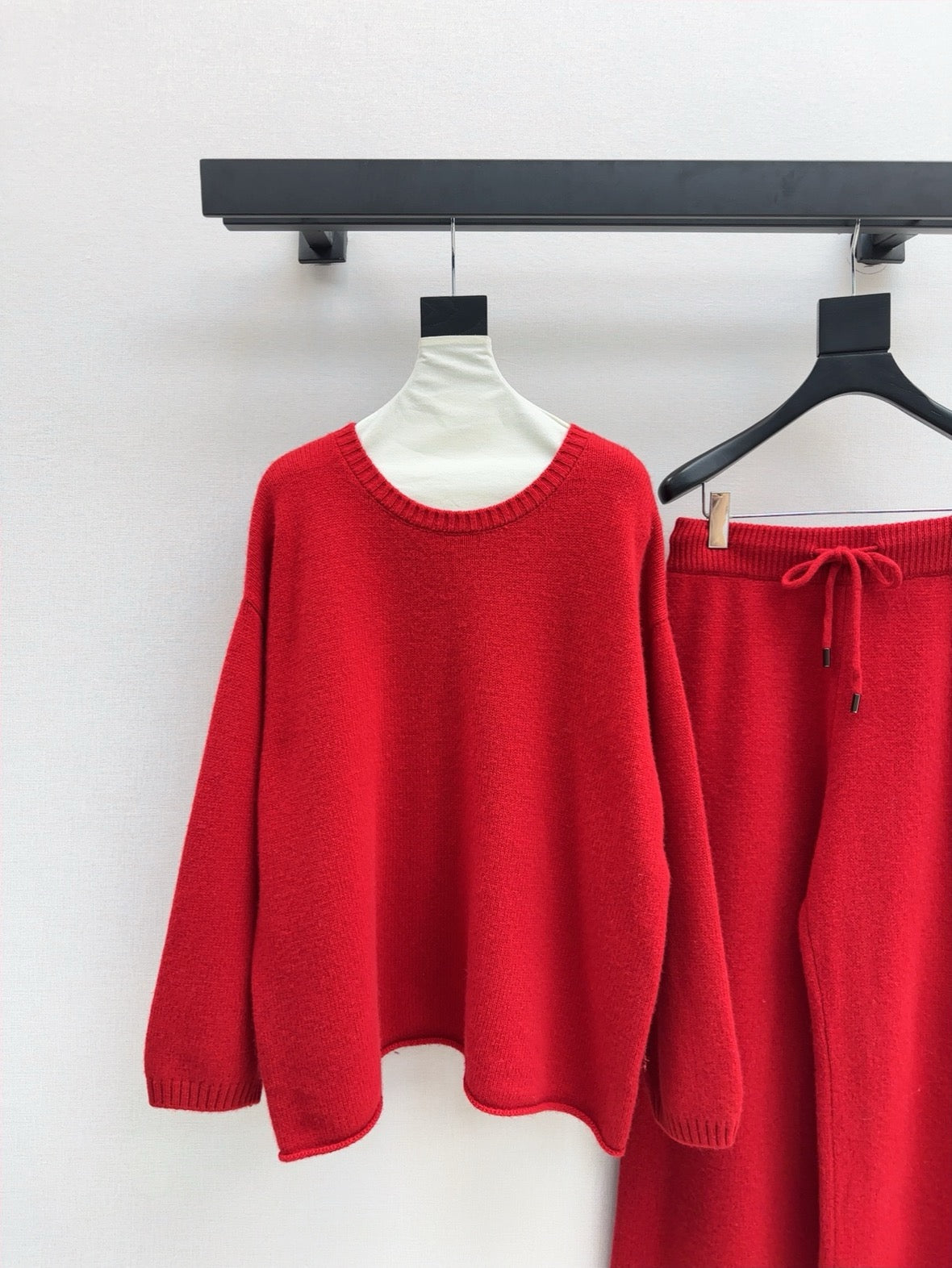 Max 25fw knitwear wide pants scarf set