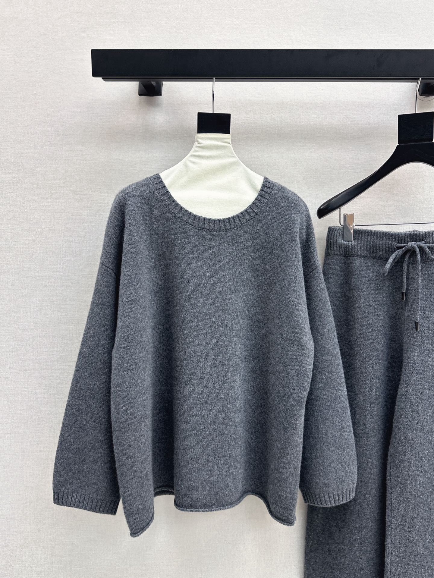 Max 25fw knitwear wide pants scarf set