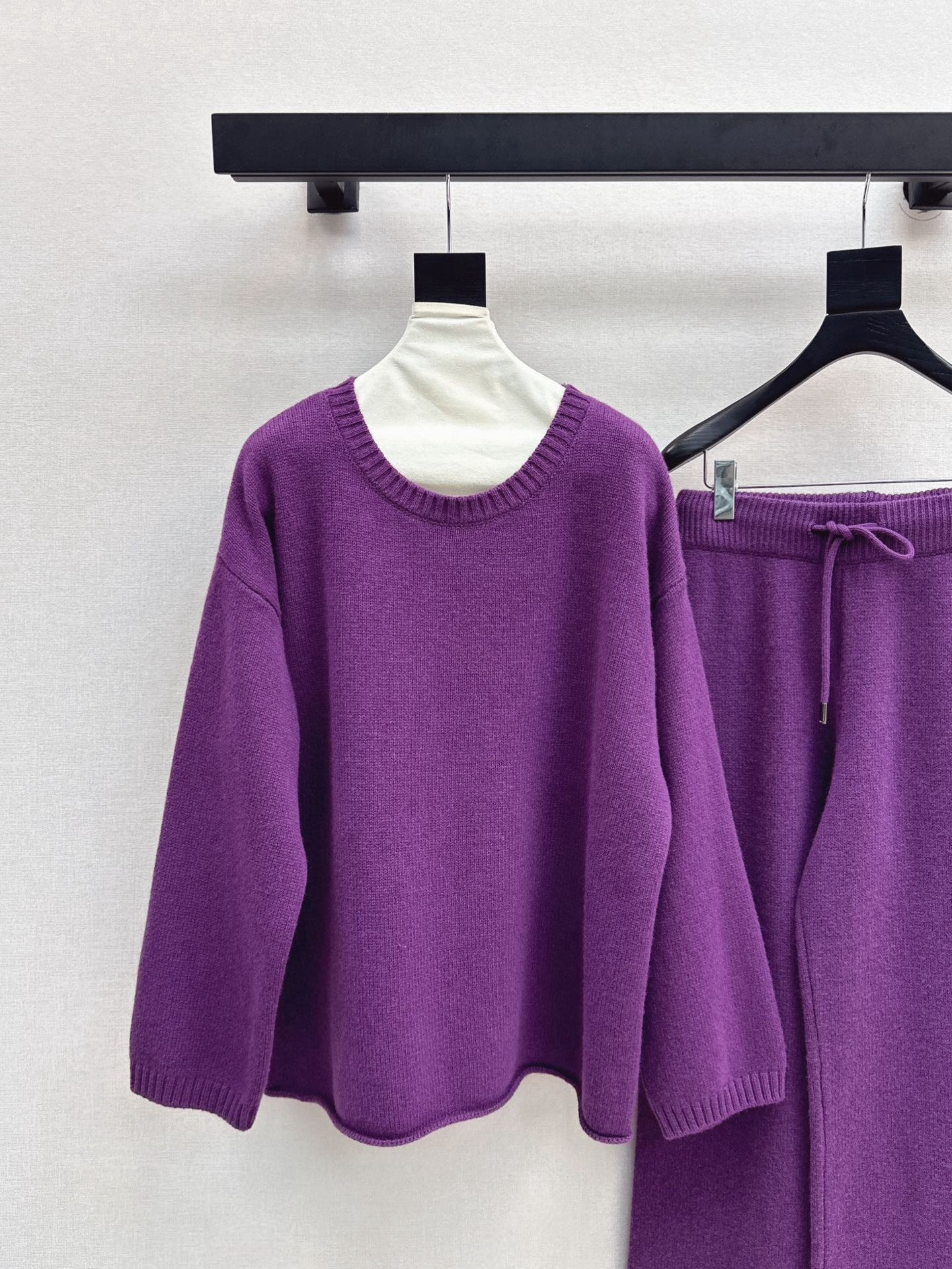 Max 25fw knitwear wide pants scarf set