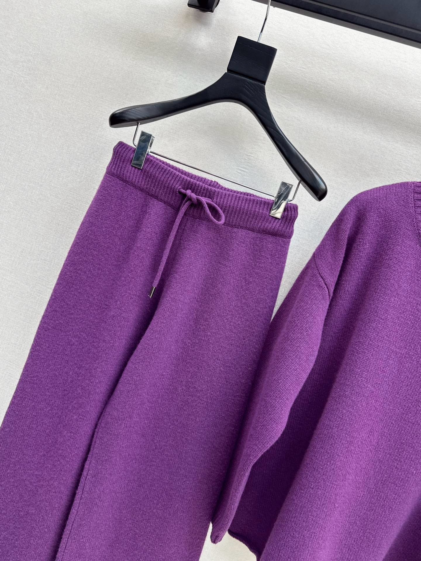 Max 25fw knitwear wide pants scarf set