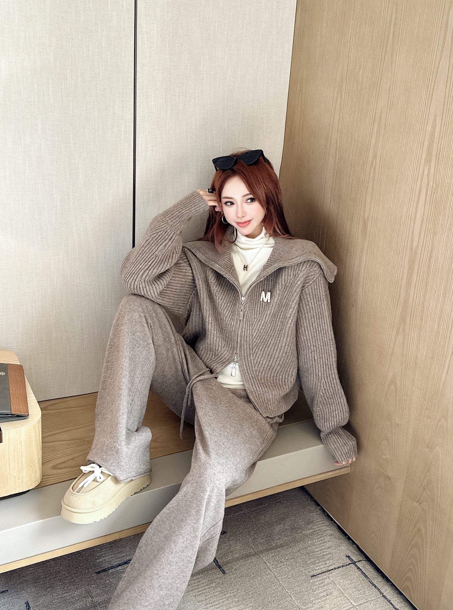 Max 25fw wool jacket pants set