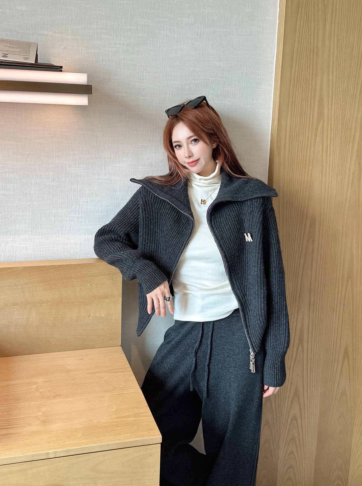 Max 25fw wool jacket pants set