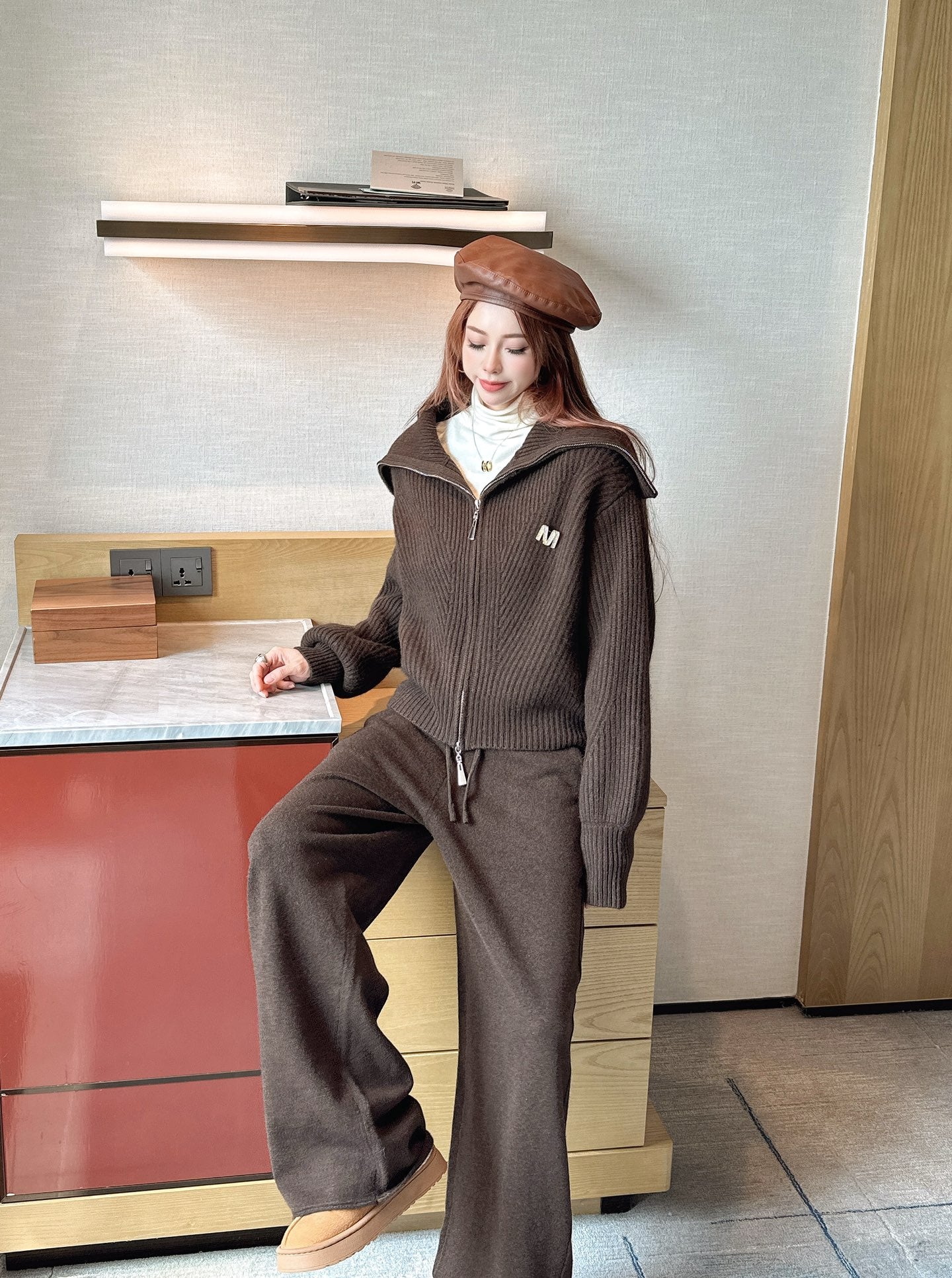 Max 25fw wool jacket pants set