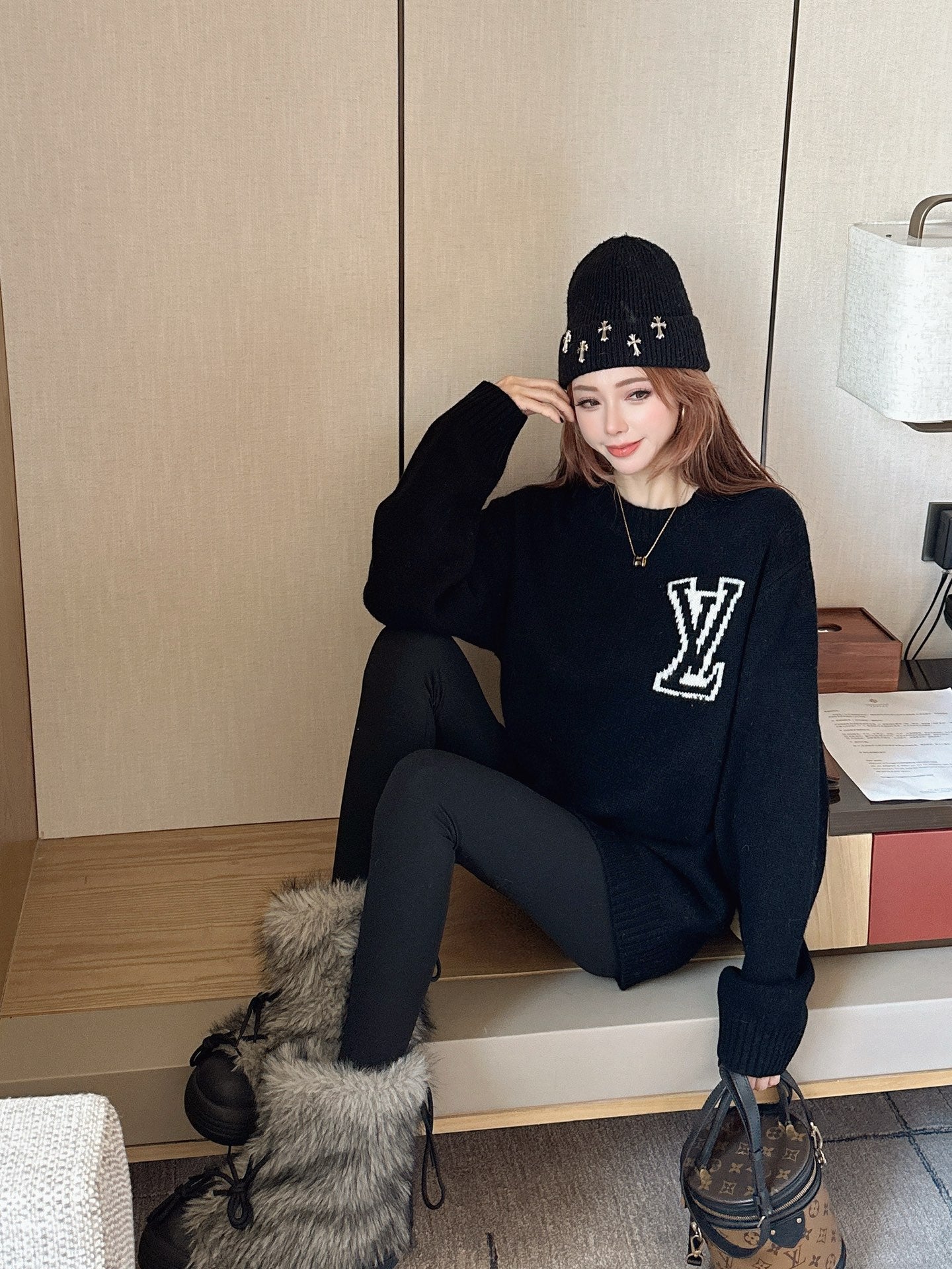 Loui 25fw jacquard sweater