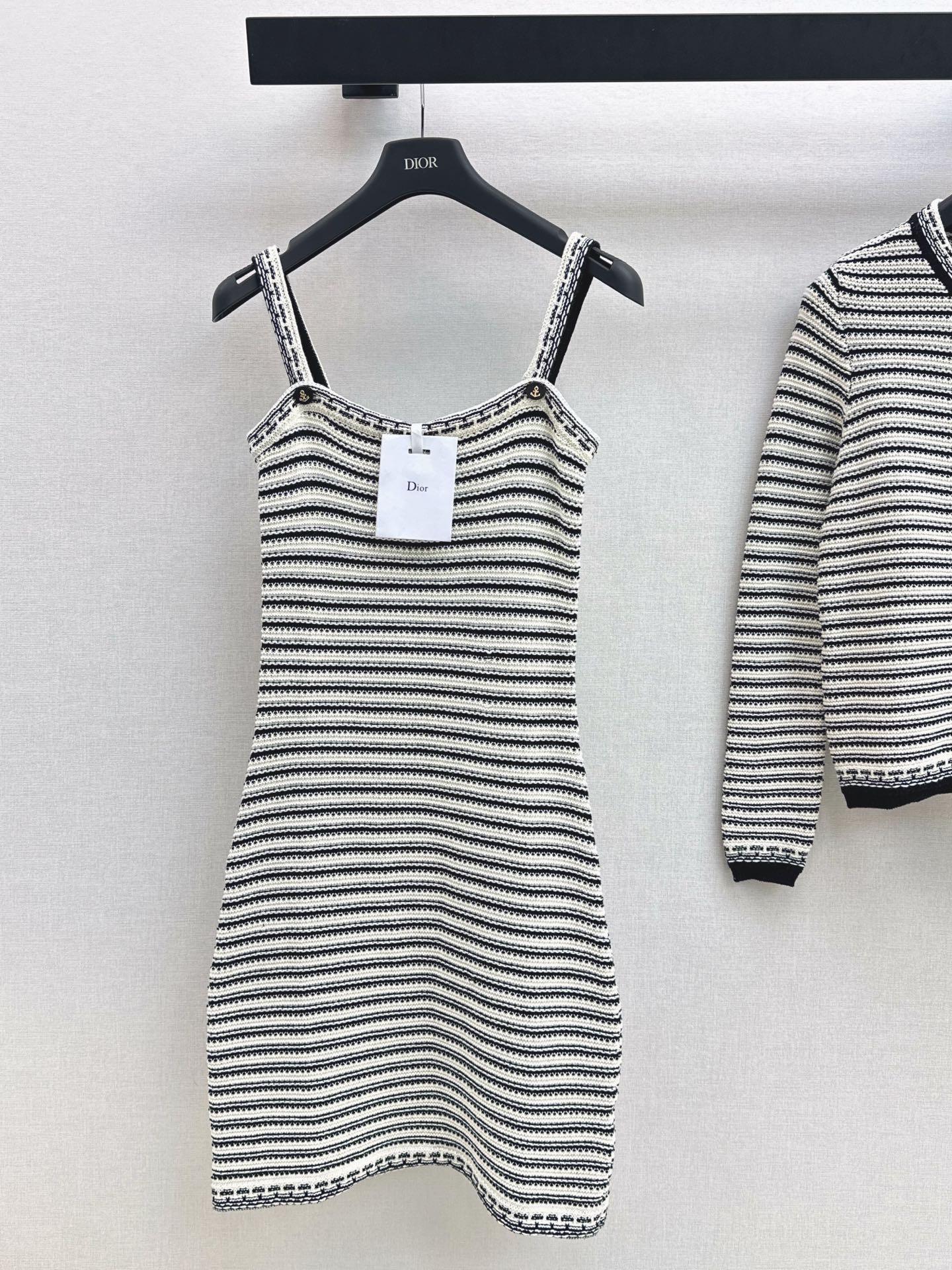 CD 25fw stripe slip dress