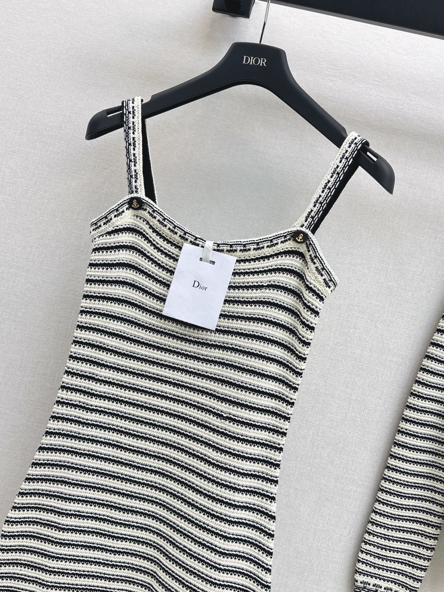 CD 25fw stripe slip dress