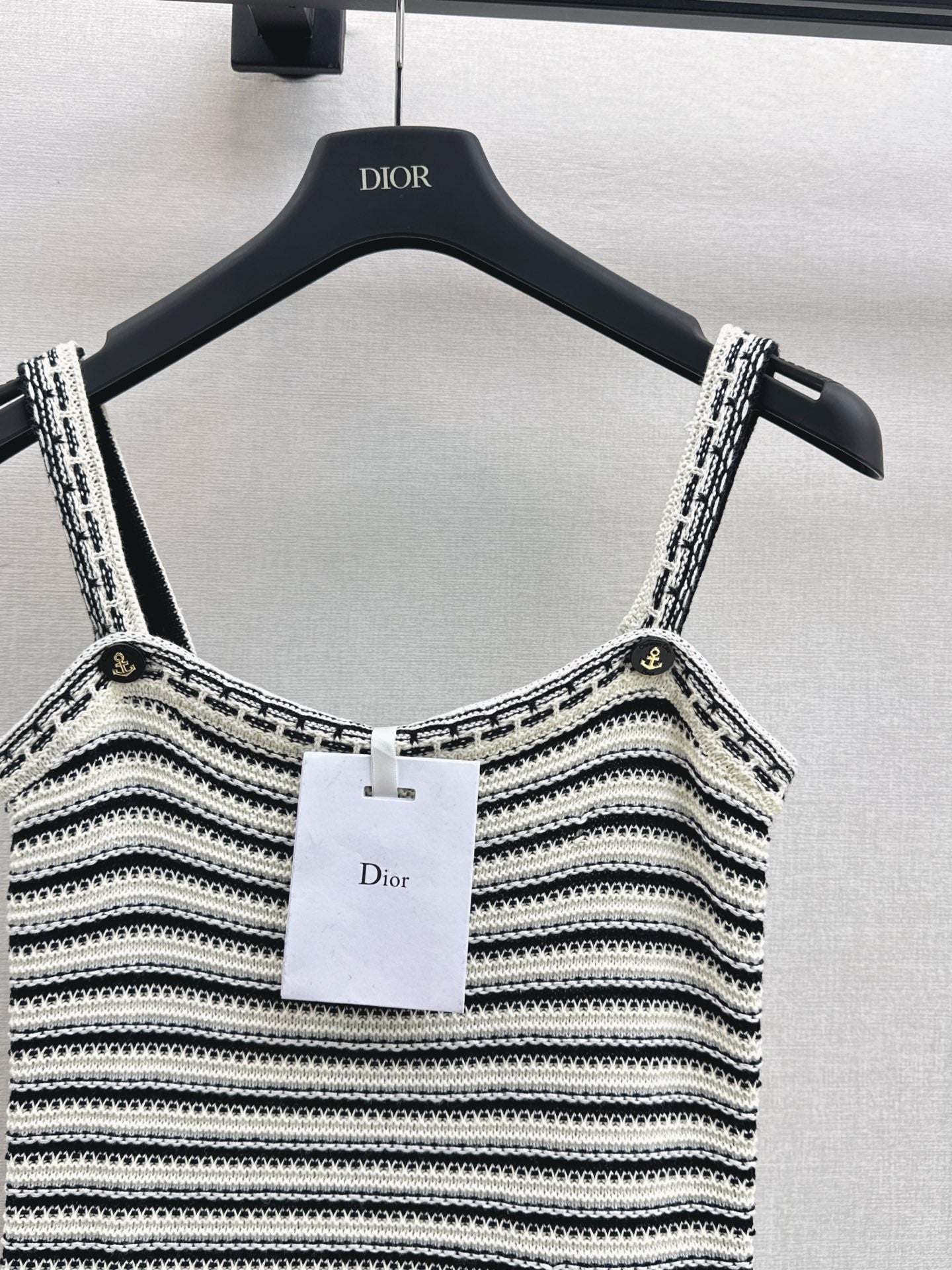 CD 25fw stripe slip dress