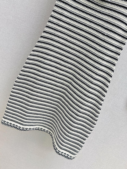 CD 25fw stripe slip dress