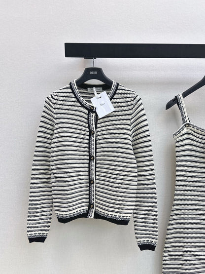 CD 25fw stripe cardigan