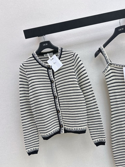 CD 25fw stripe cardigan