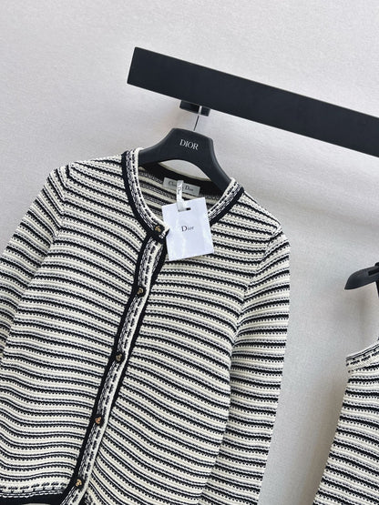 CD 25fw stripe cardigan