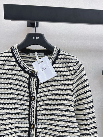 CD 25fw stripe cardigan