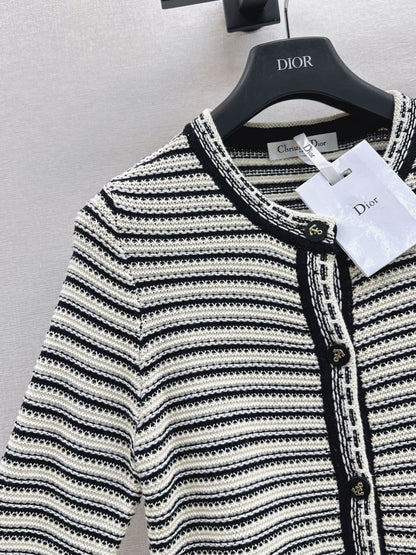 CD 25fw stripe cardigan