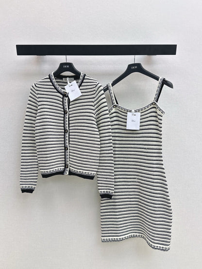 CD 25fw stripe cardigan